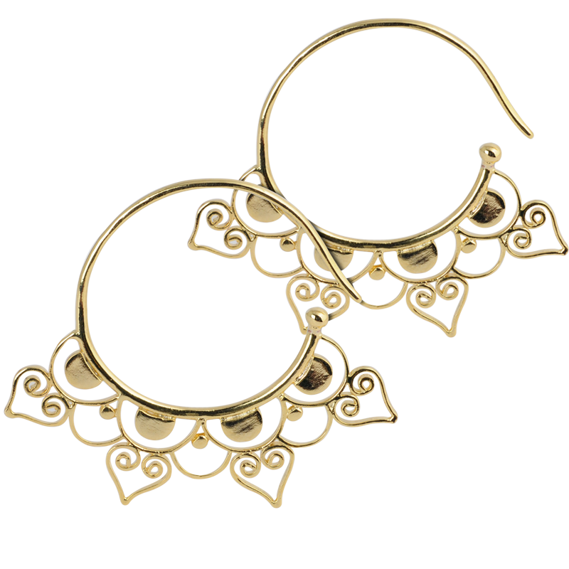 Brass Spiral Earrings (price for pair) Orecchio