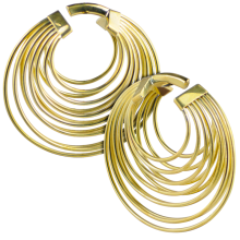 Brass Spiral Hand Made Earrings (Price for Pair)