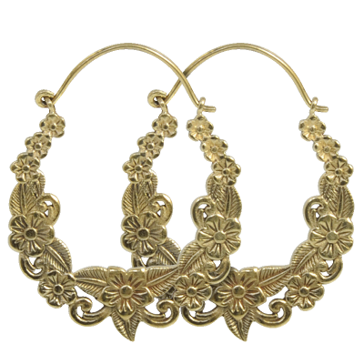 Brass Tribal Earrings (price for pair) Orecchio