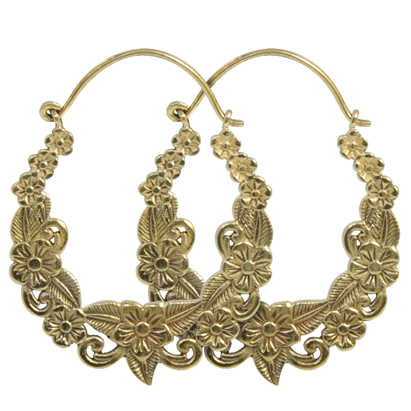 Brass Tribal Earrings (price for pair) Orecchio