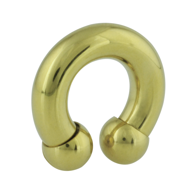 Gold Pvd Septum Circular Barbell Orecchio