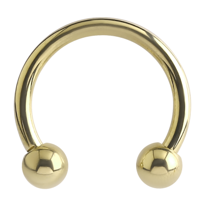 Zircon Titanium Circular Barbell Ear