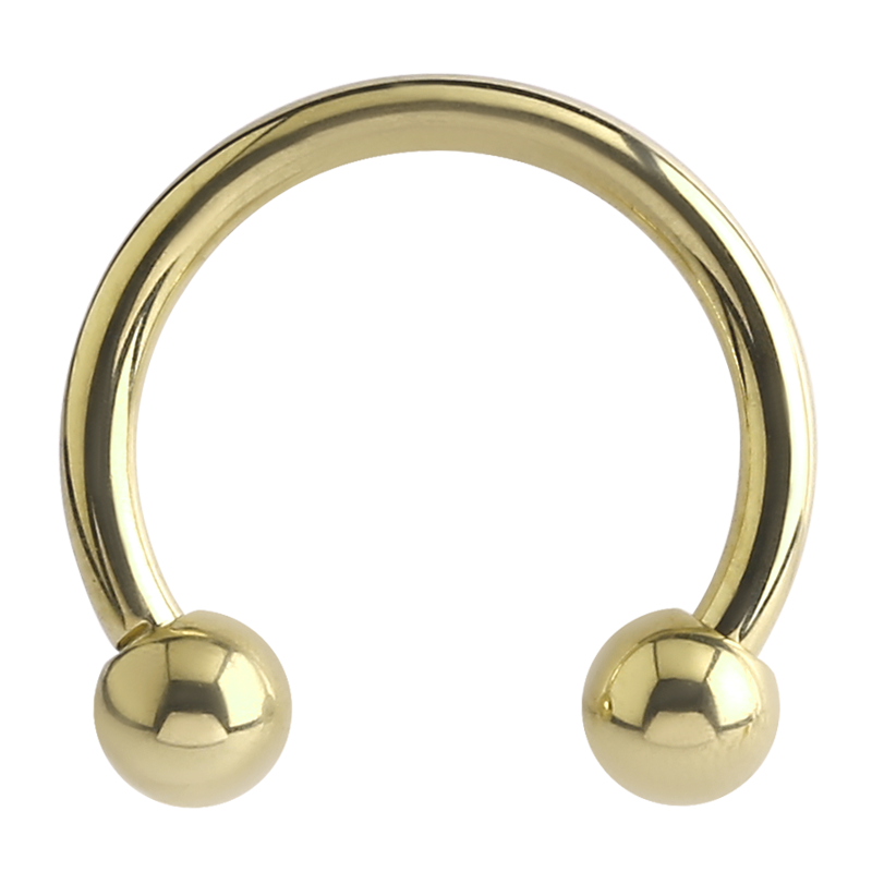 Zircon Titanium Circular Barbell Orecchio