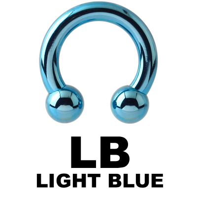 Anodized Titanium Circular Barbell Orecchio