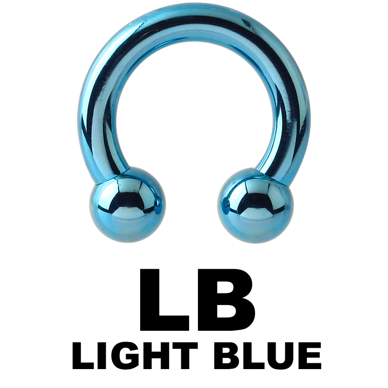 Anodized Titanium Circular Barbell Orecchio