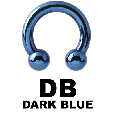 Anodized Titanium Circular Barbell Orecchio