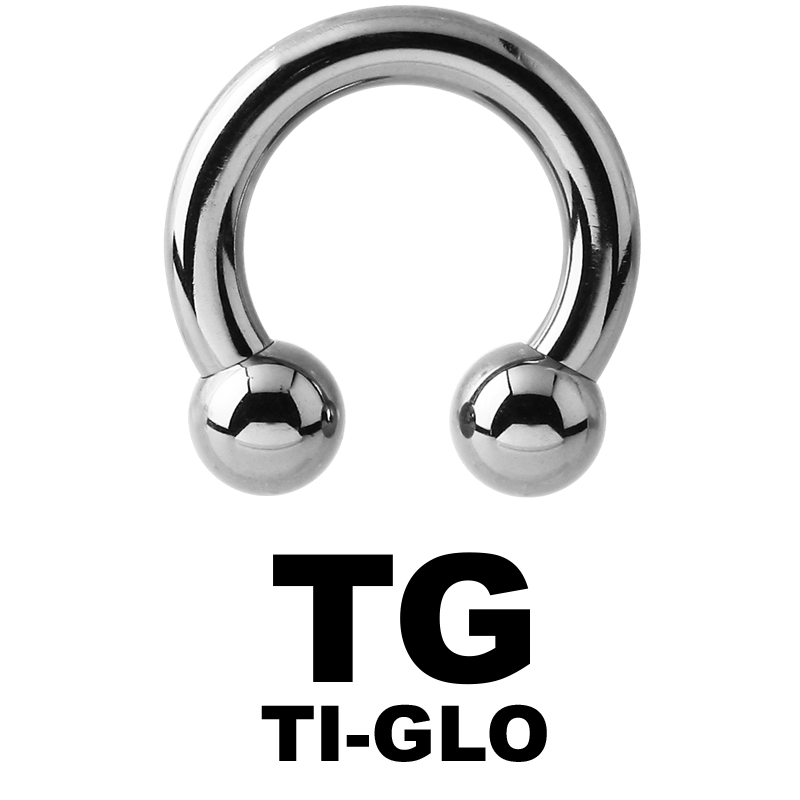 Anodized Titanium Circular Barbell Orecchio