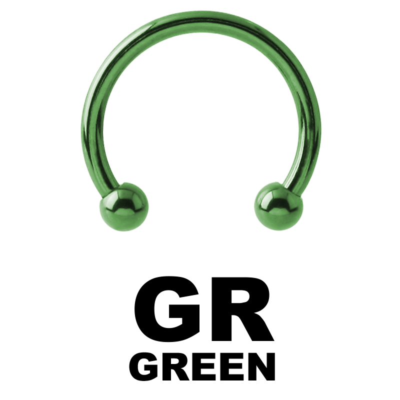 Anodized Titanium Micro Circular Barbell Orecchio