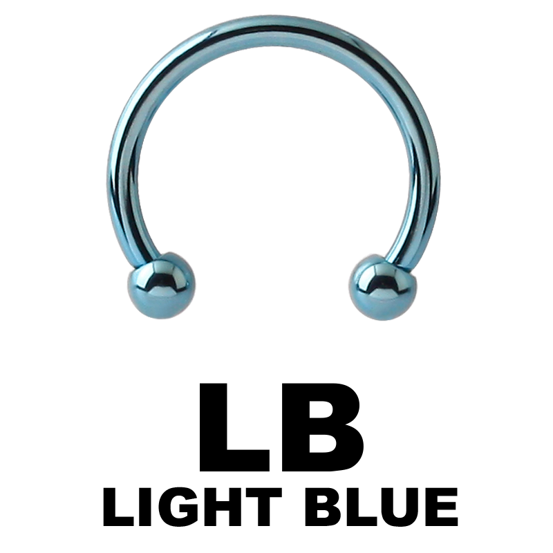 Anodized Titanium Micro Circular Barbell Orecchio