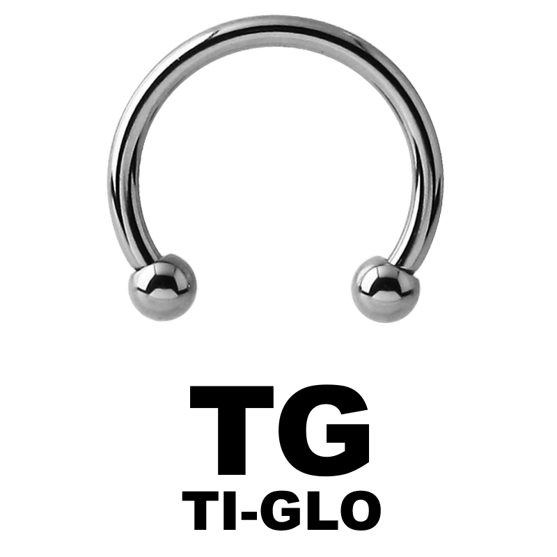 Anodized Titanium Micro Circular Barbell Orecchio