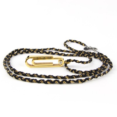 Long Necklace with Paper Clip Collane e Pendenti