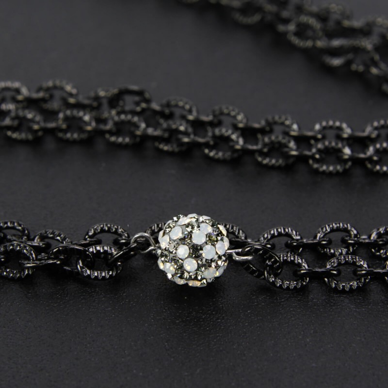 Bone Carved Wing Necklace w. BK Chain (80cm) Collane e Pendenti