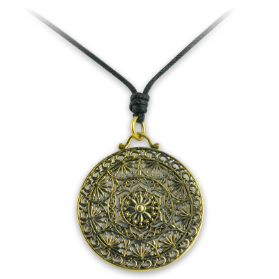 Necklace with Brass Tribal Pendant Collane e Pendenti