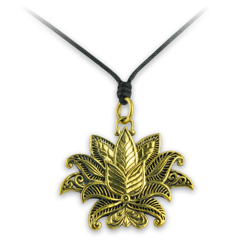 Necklace with Brass Tribal Pendant Collane e Pendenti