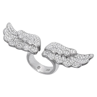 Crystal Angel Wings Ring Anelli Crystal Angel Wings Ring Anelli