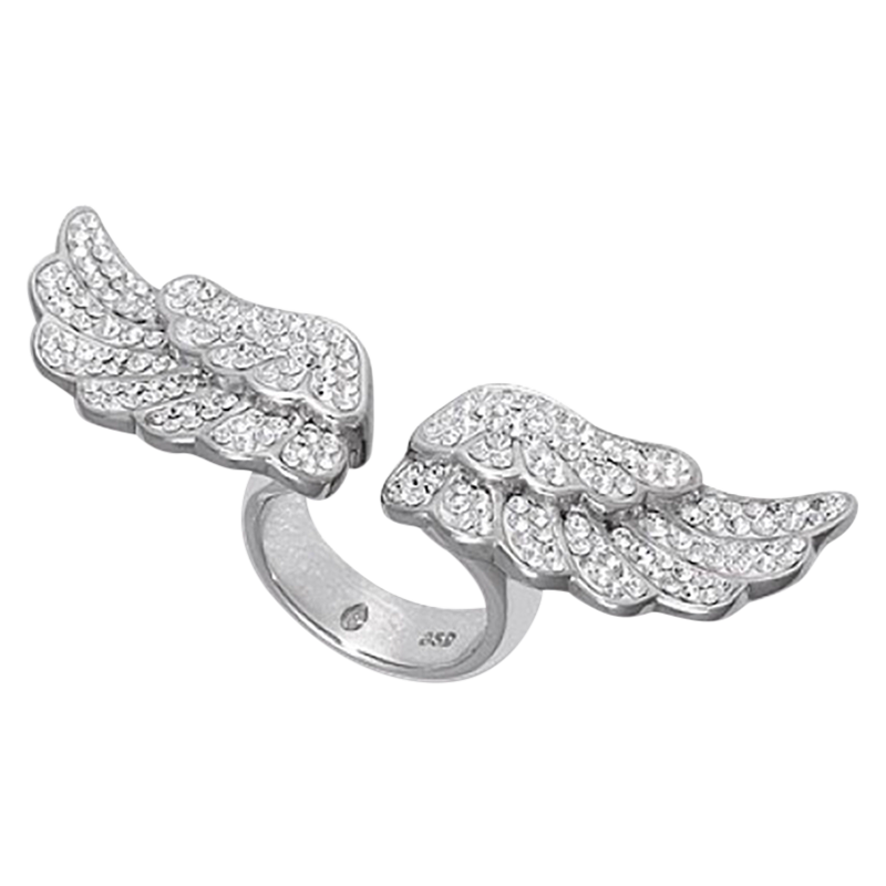 Crystal Angel Wings Ring Anelli Crystal Angel Wings Ring Anelli
