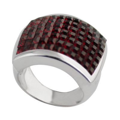 Crystal Square Ring Anelli