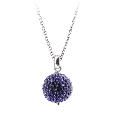 Crystal Ornament Necklace (42cm) Collane