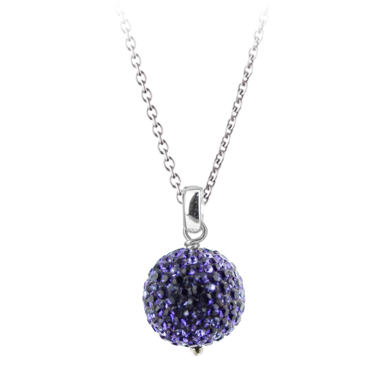Crystal Ornament Necklace (42cm) Collane