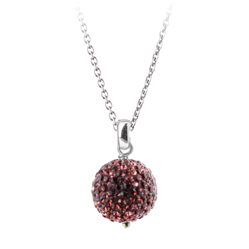 Crystal Ornament Necklace (42cm) Collane