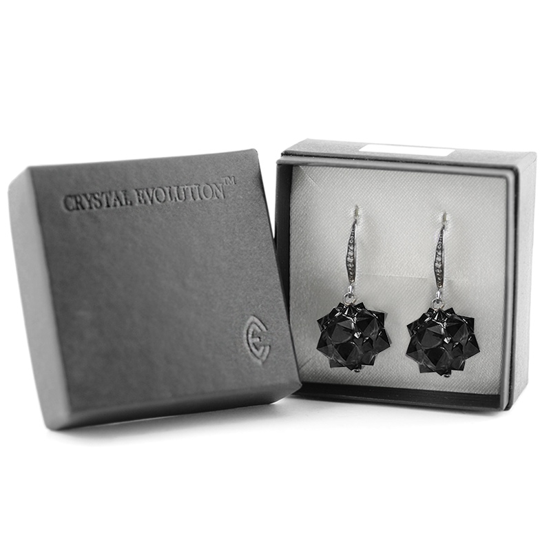 Crystal Hedgehog Earrings Orecchini Crystal Evolution