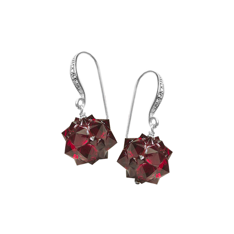 Crystal Hedgehog Earrings Orecchini Crystal Evolution