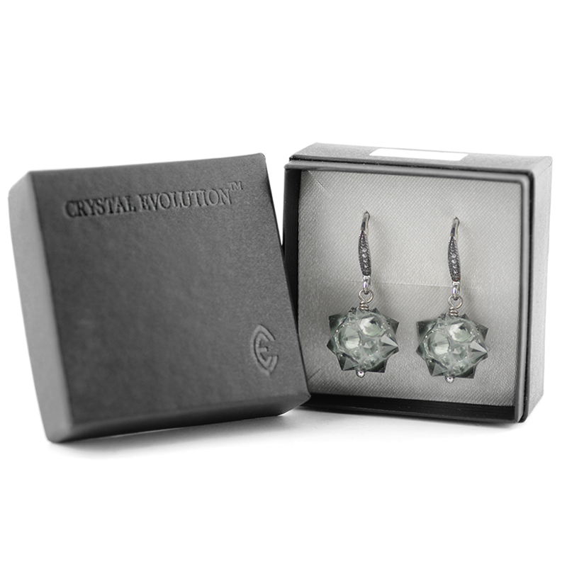 Crystal Hedgehog Earrings Orecchini Crystal Evolution