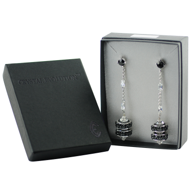 Crystal Sleek Donut Earrings Orecchini Crystal Evolution