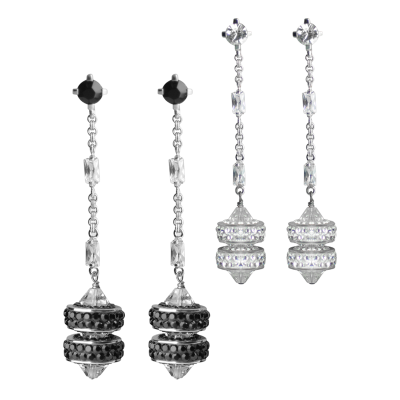 Crystal Sleek Donut Earrings Orecchini Crystal Evolution