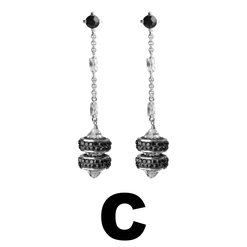 Crystal Sleek Donut Earrings Orecchini Crystal Evolution