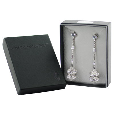 Crystal Sleek Donut Earrings Orecchini Crystal Evolution