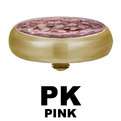 Microdermal Crystal Disc Gold PVD Sfere e Componenti