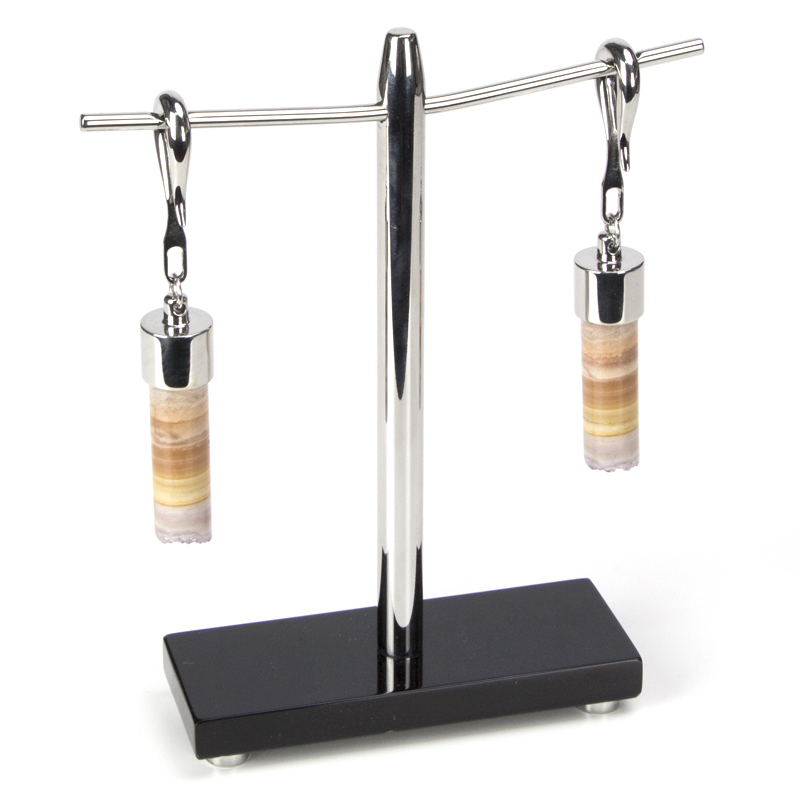 Steel and Acrylic Earrings Display Espositori gioielleria