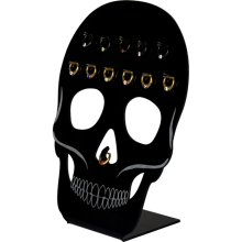 Acrylic Skull Stand For 12 Pz Septum Clickers