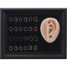 Tattooable Ear Body Parts Display For Daith Clickerd 21*16cm