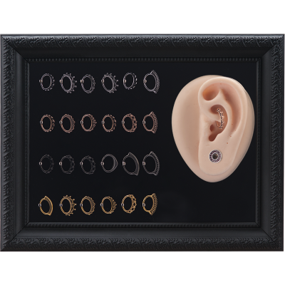 Tattooable Ear Body Parts Display For Daith Clickerd 21*16cm Jewellery Displays