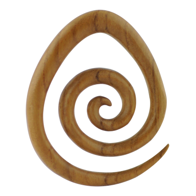 Wood Spiral - Teak Wood Spirals, Crescents & Claws