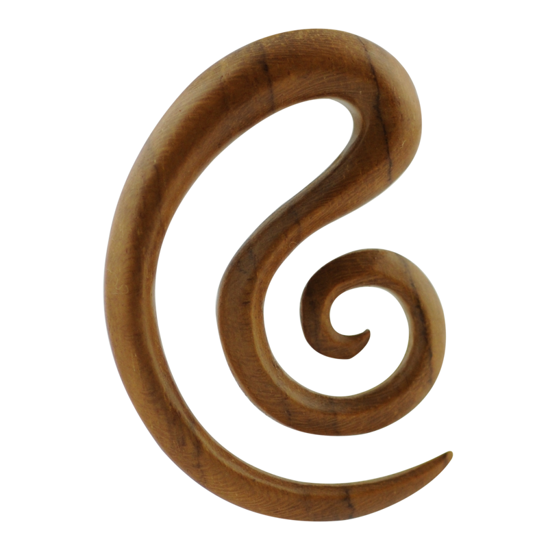 Wood Spiral - Teak Wood Spirali, Crescents & Claws