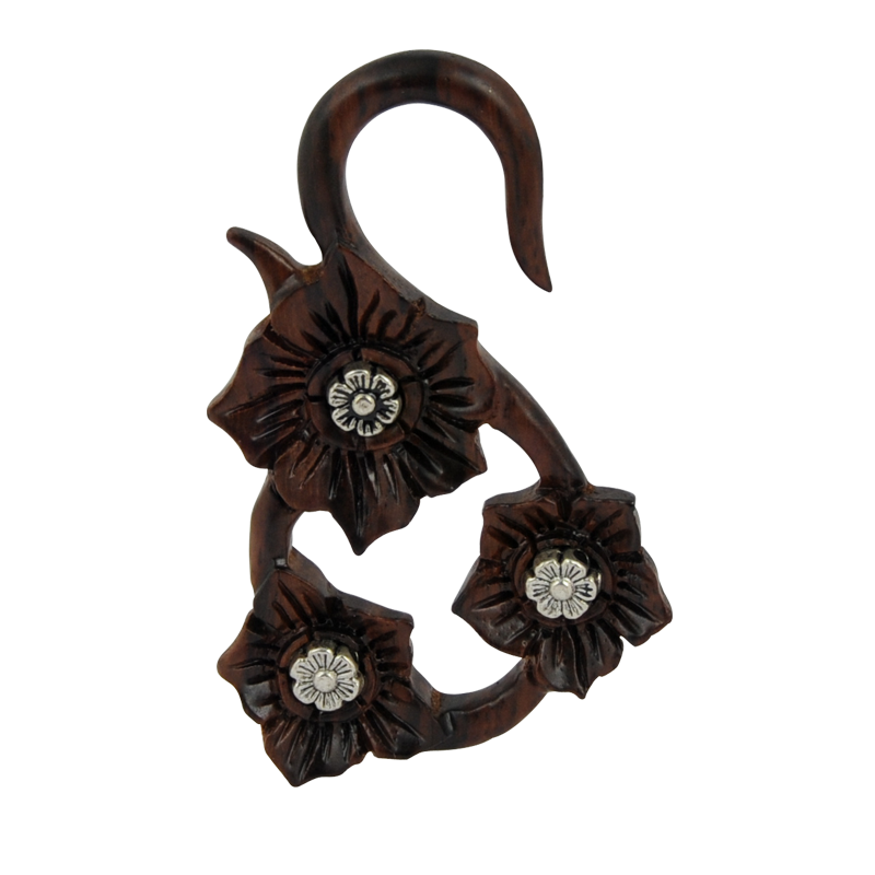 Flower Wood with Metal Element Orecchio