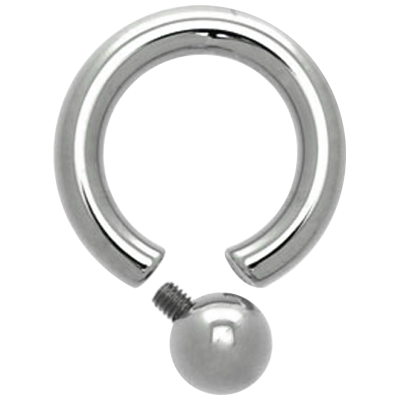 Surgical Steel Screw in Ball Ring Orecchio