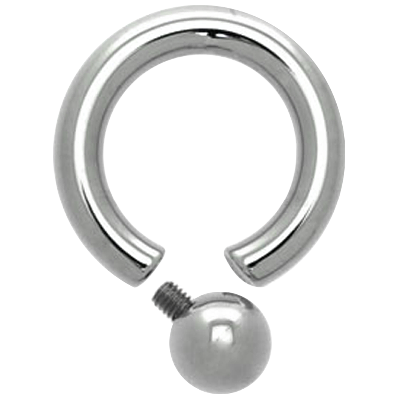 Surgical Steel Screw in Ball Ring Orecchio