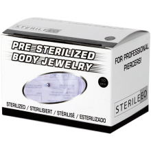 Sterlized Bioplast Micro Labrets with Titanium Ball (box 10 pcs)