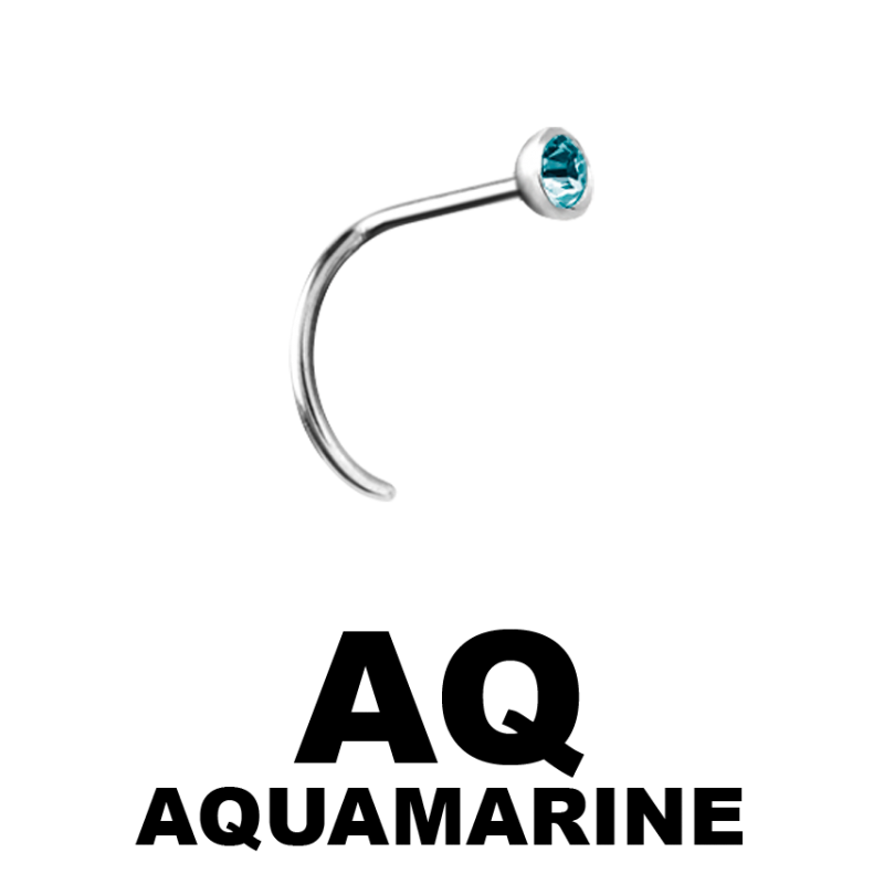 Sterilized Titanium Jewelled Nostril Gioielleria Sterile