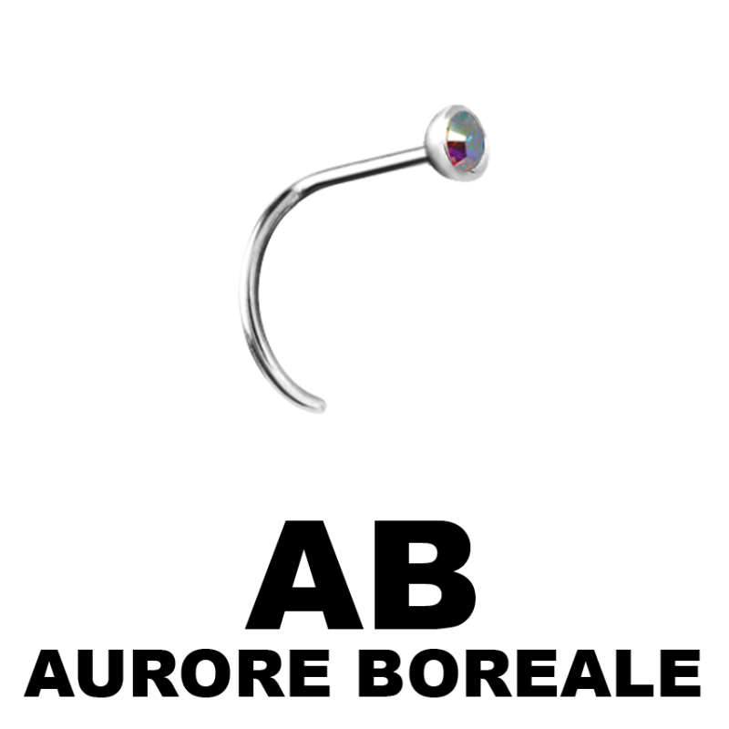 Sterilized Titanium Jewelled Nostril Gioielleria Sterile