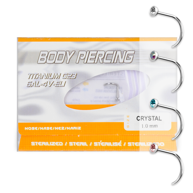 Sterilized Titanium Jewelled Nostril Gioielleria Sterile