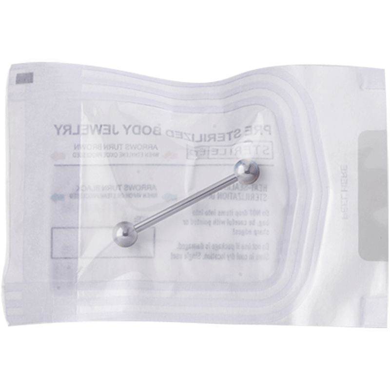 Sterilized Titanium Barbells (box 10pcs) Gioielleria Sterile