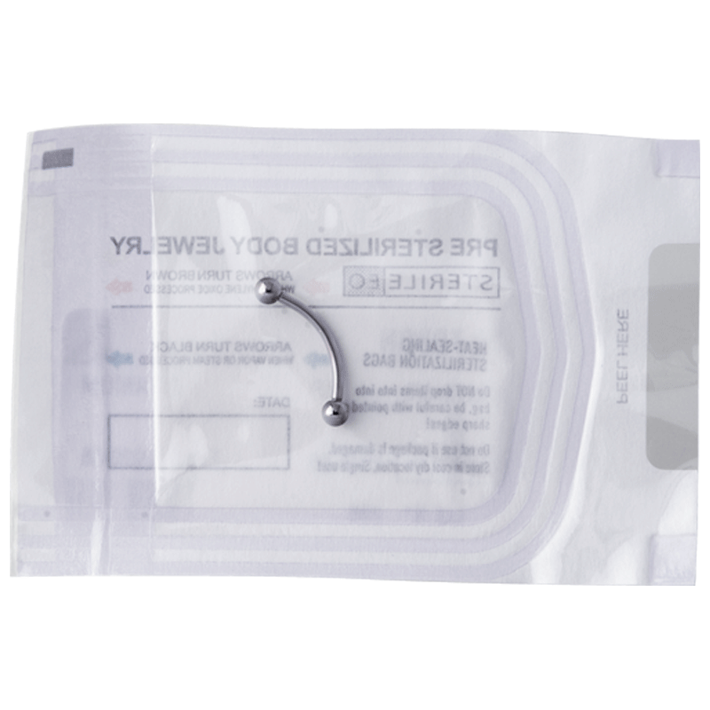 Sterlized Titanium Micro Bananabell (box 10 pcs) Gioielleria Sterile