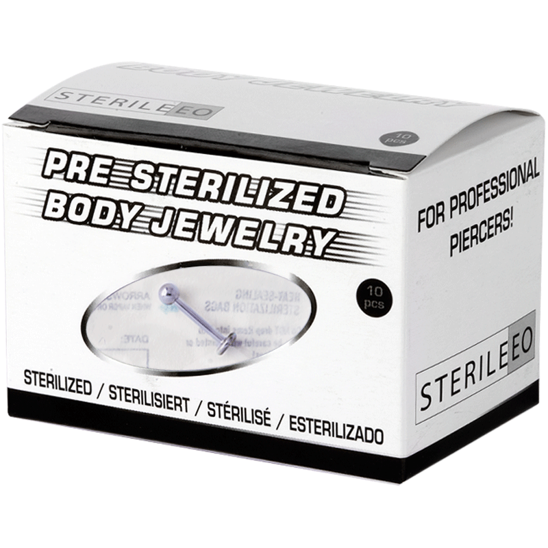 Sterlized Titanium Labrets (box 10 pcs) Gioielleria Sterile