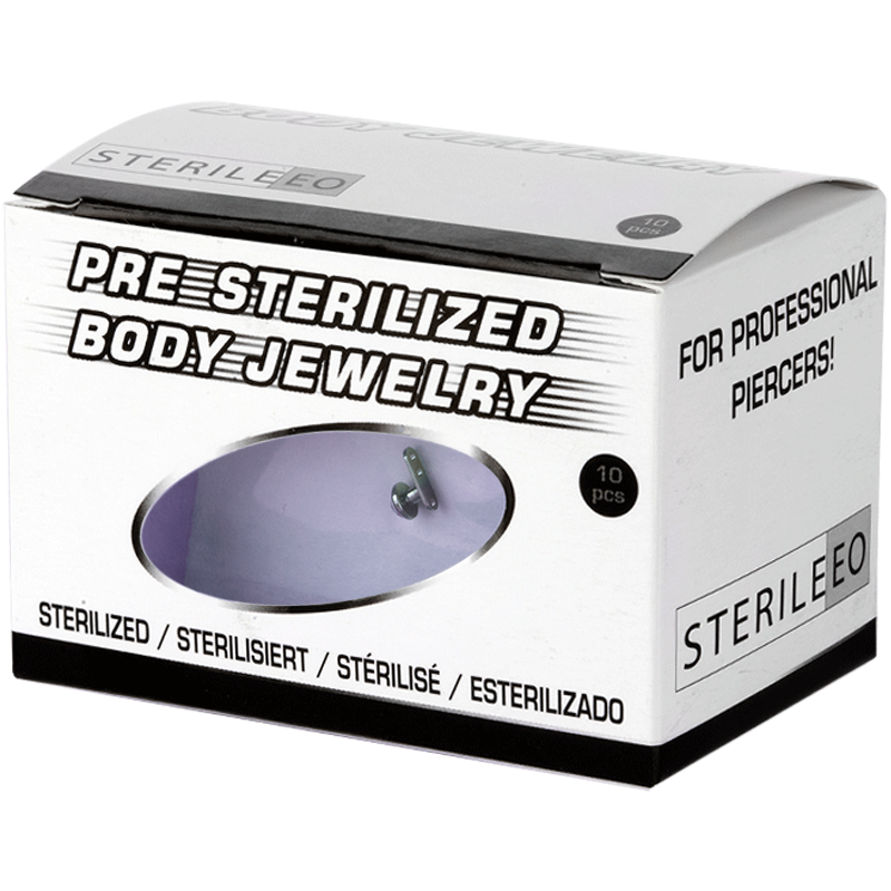Sterilized Titanium Microdermal with Jewelled Disk (box 10pcs) Gioielleria Sterile