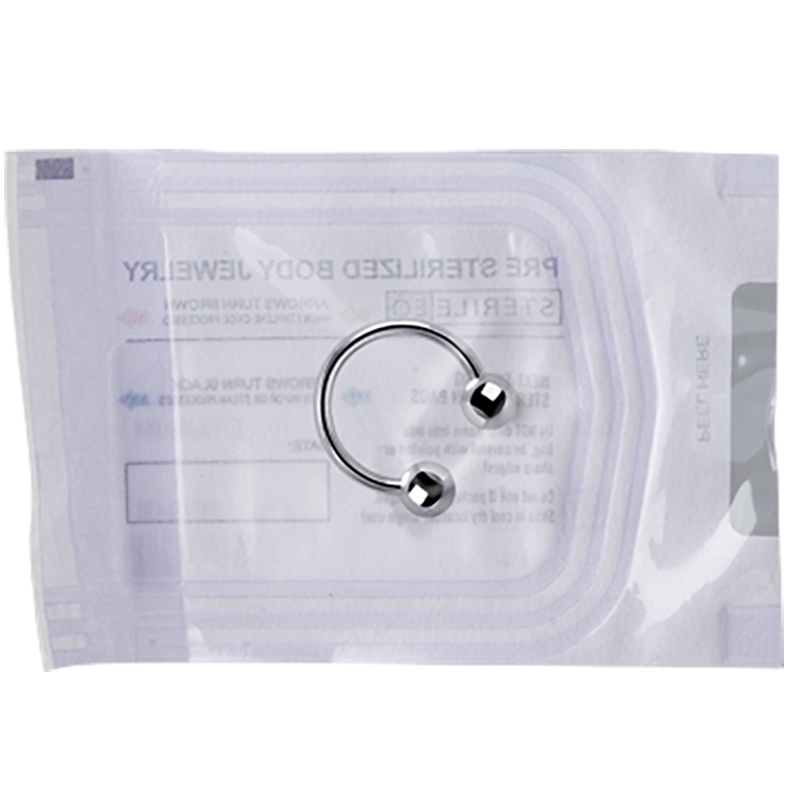 Sterilized Titanium Circular Barbell (box 10pcs) Gioielleria Sterile